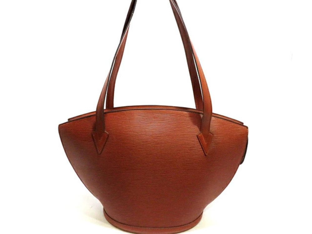 LOUIS VUITTON Saint Jacques Shopping Shoulder Bag Epi Leather Kenya Brown